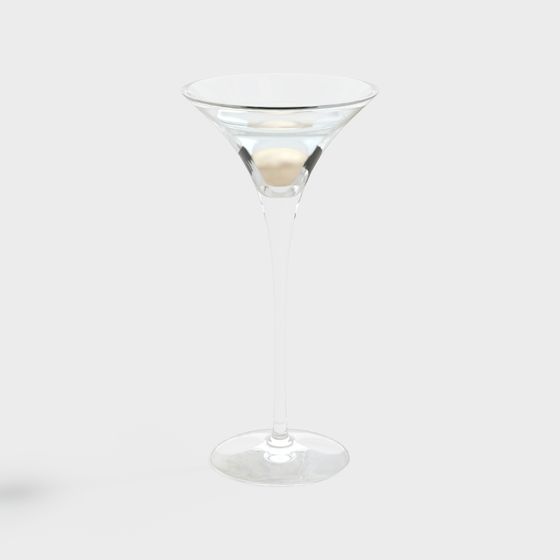 Stylish Martini Glass 3D model for Creative Projects