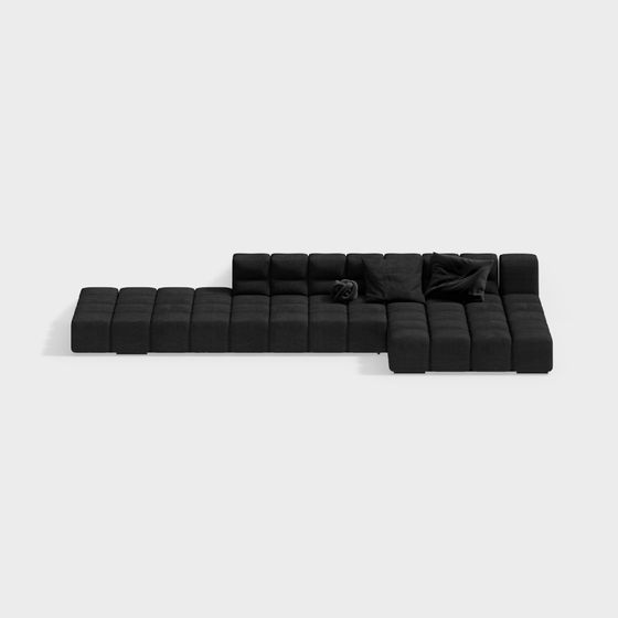 Modular Low-Poly Sofa 3D model