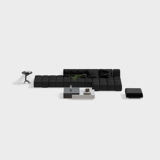 Urban Living Room Set 3D model