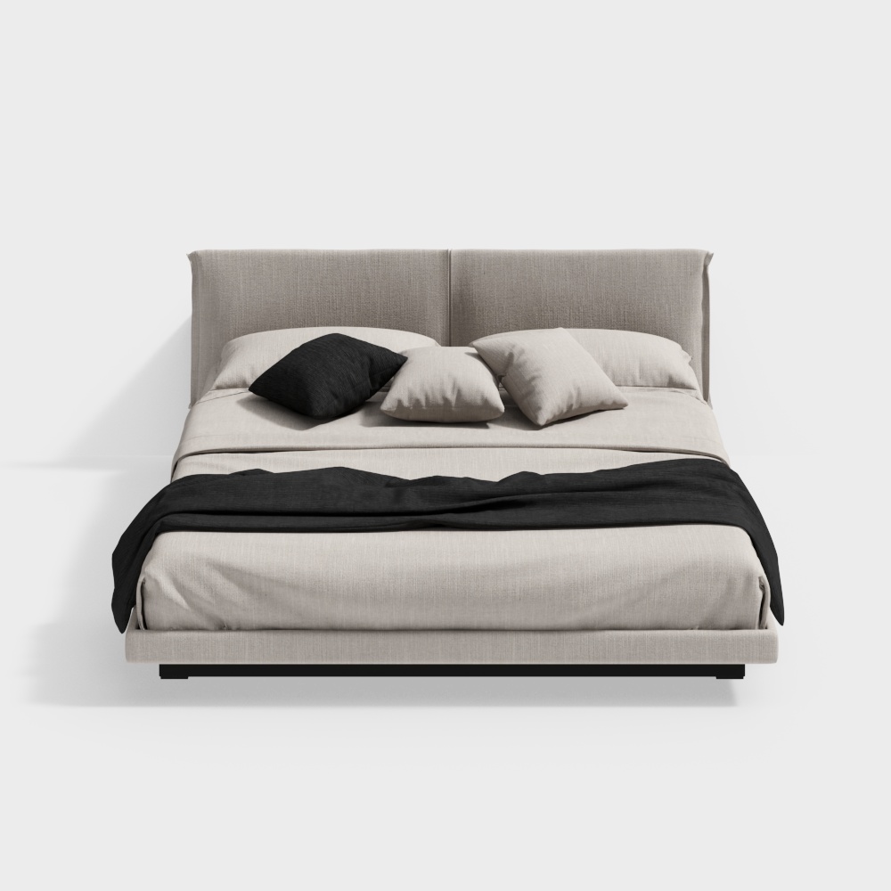 현대 침실 더블 침대