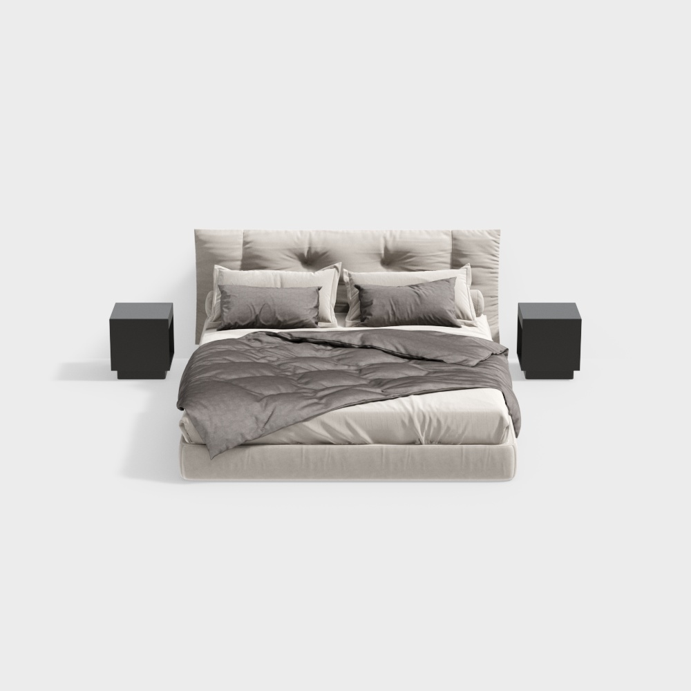 Modern double bed combination