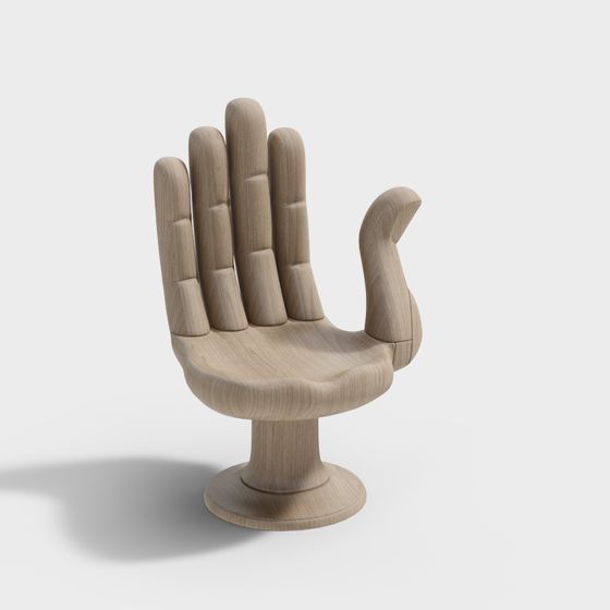 Hand Chair 3D model - Unique Artistic Comfort