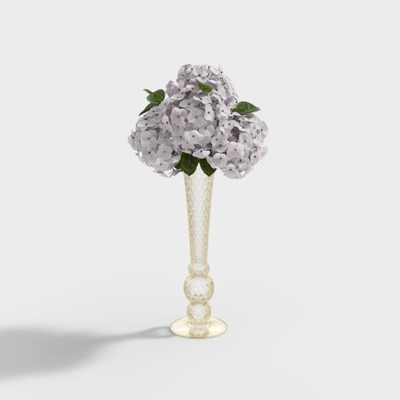 Elegant Low-Poly Vase 3D model