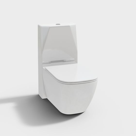 Futuristic Bathroom Toilet 3D model