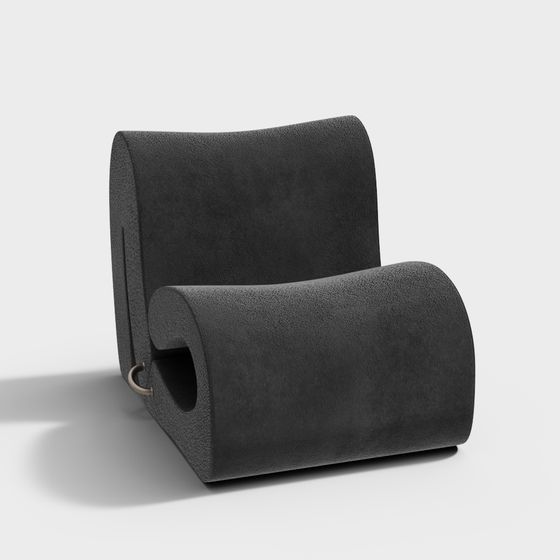 Sleek Streamlined Sofa 3D model