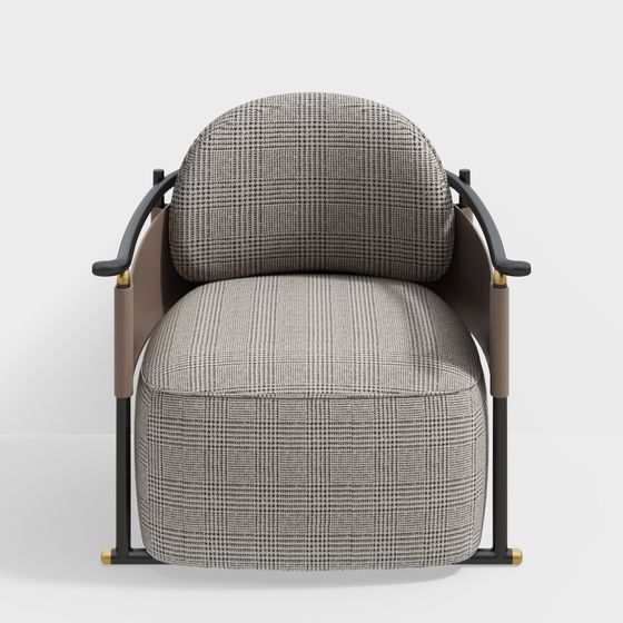 Stylish Low-Poly 3D Chair Model