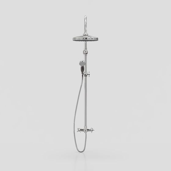 Sleek Modern Shower System 3D model