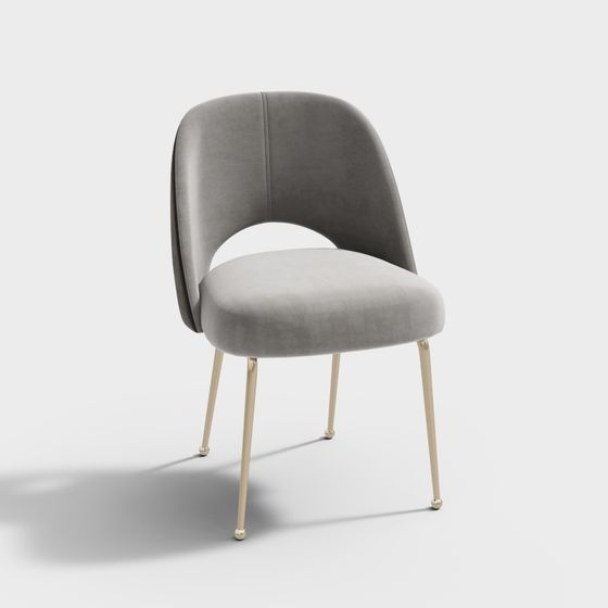 Простой европейский обеденный стул