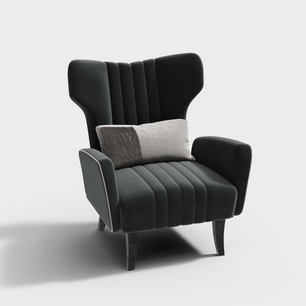 เก้าอี้เลานจ์ยุโรปที่เรียบง่าย