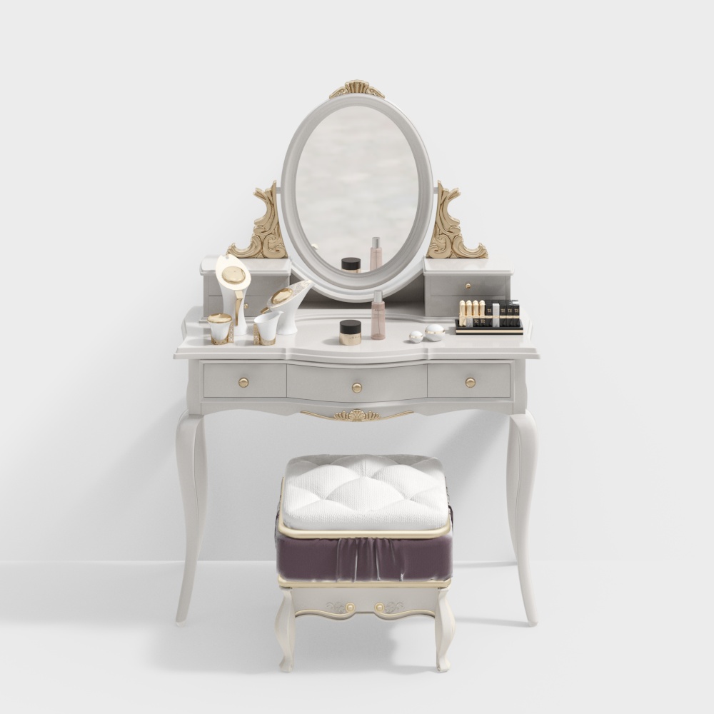 Jianou dressing table and chair combination 601