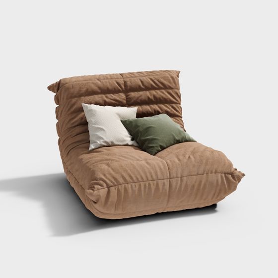 Stylish Low-Polygon Sofa 3D model for Modern Spaces
