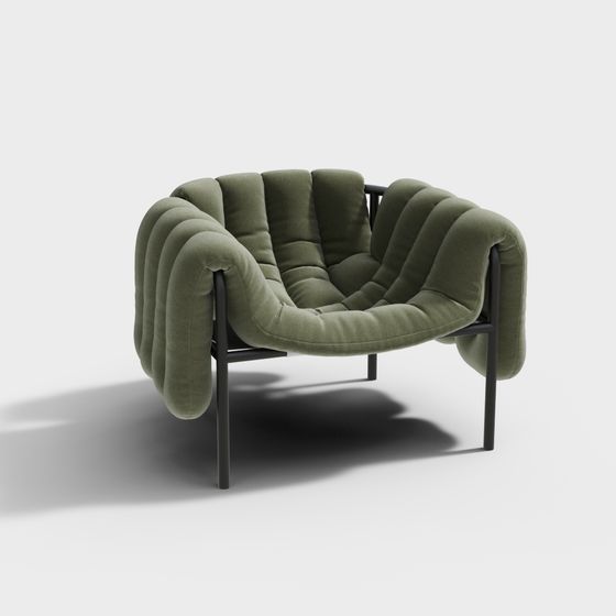 Chaise d'aile verte moderne pour chambre