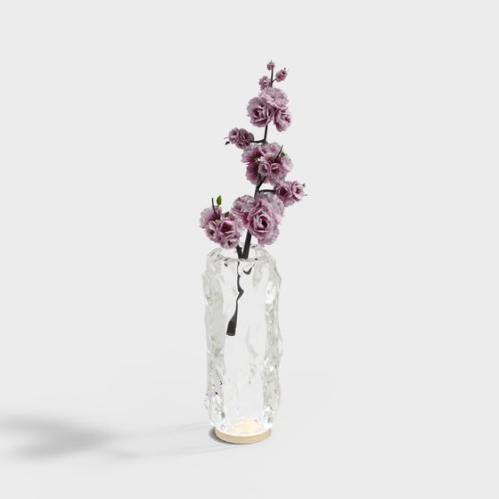 Crystal Vase Low Poly 3D Model