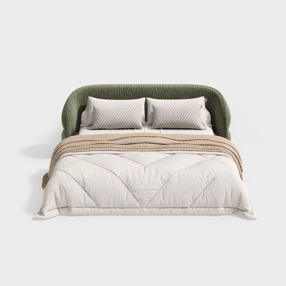 Cozy Retreat Bed 3D model