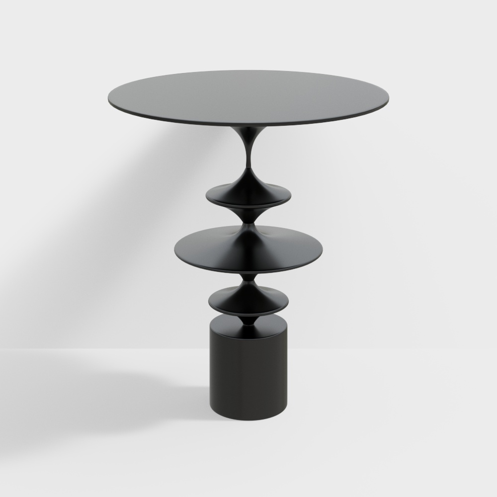 Stylish Floating Round Table 3D model