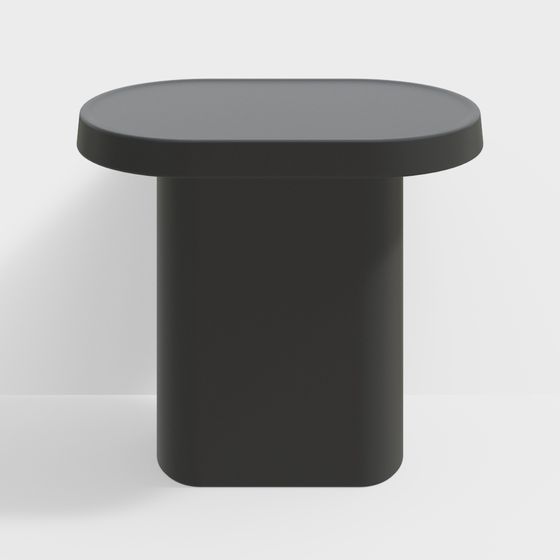 Modern Cylindrical Side Table 3D model
