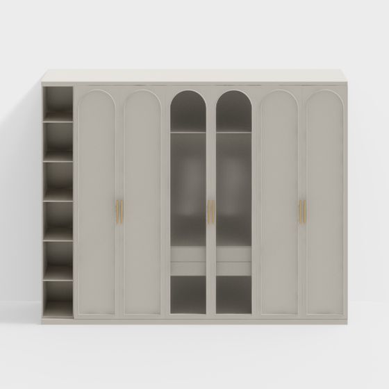 Elegant Minimalist Storage Cabinet 3D model