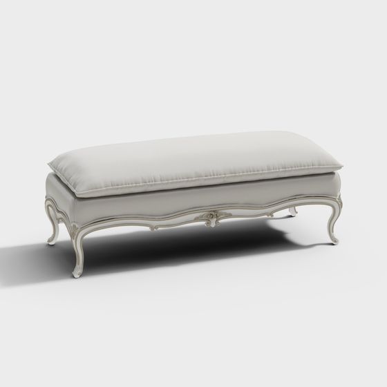 Elegant Classic Bench 3D model