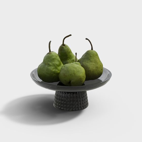 Elegant Pear Bowl 3D model for Creative Projects