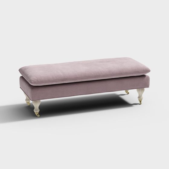 Elegant Bench 3D model for Modern Interiors