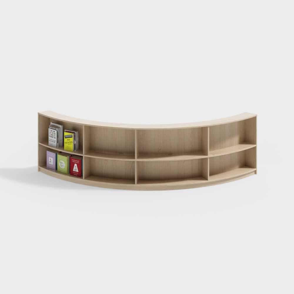Children's library bookcase card holder