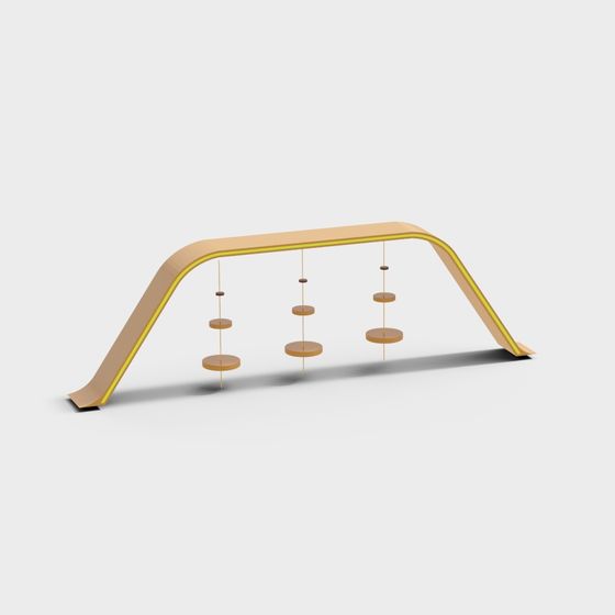 Swing Slide 3D model for Kids' Play Areas