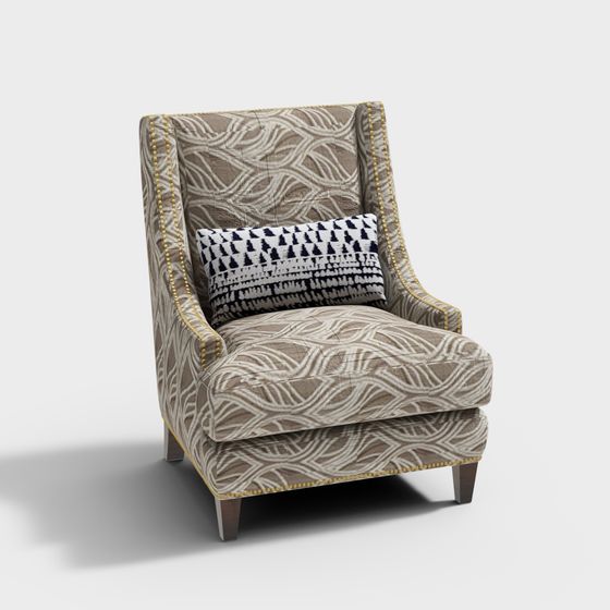 Wave Sofa Chair 3D model