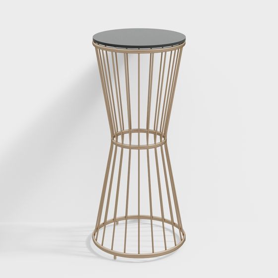 Metal Woven Round Table 3D model