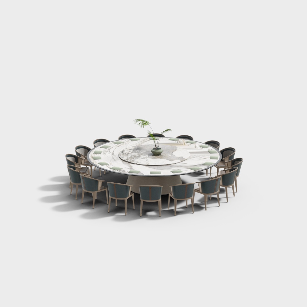 個室用のダイニングテーブルと椅子