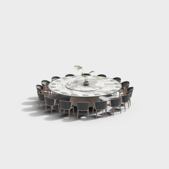 個室用のダイニングテーブルと椅子