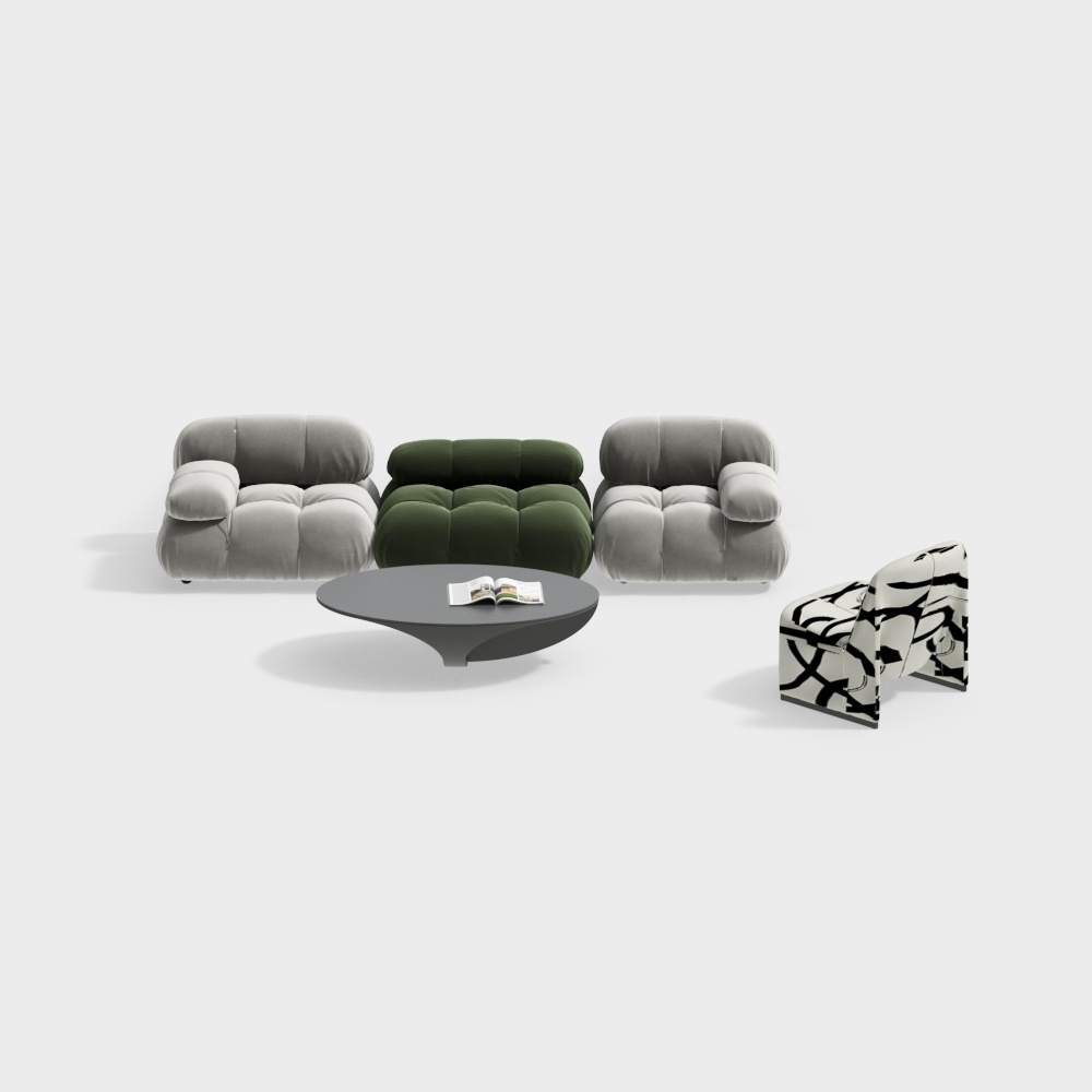 Modern living room sofa set