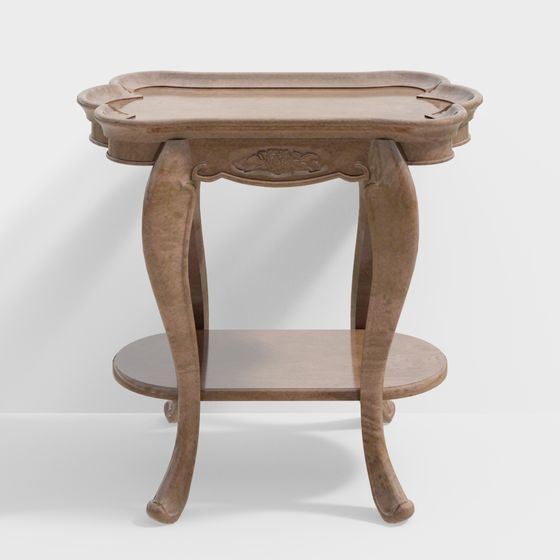 Vintage Style Side Table 3D model