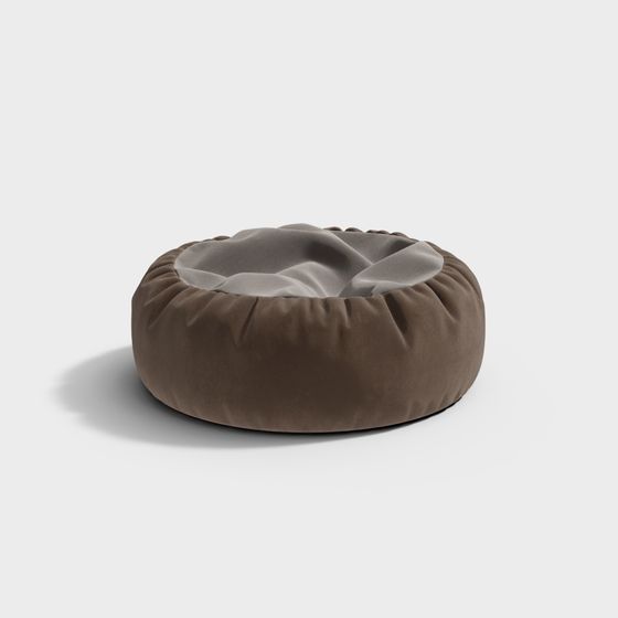 Stylish Round Bean Bag Chair 3D model