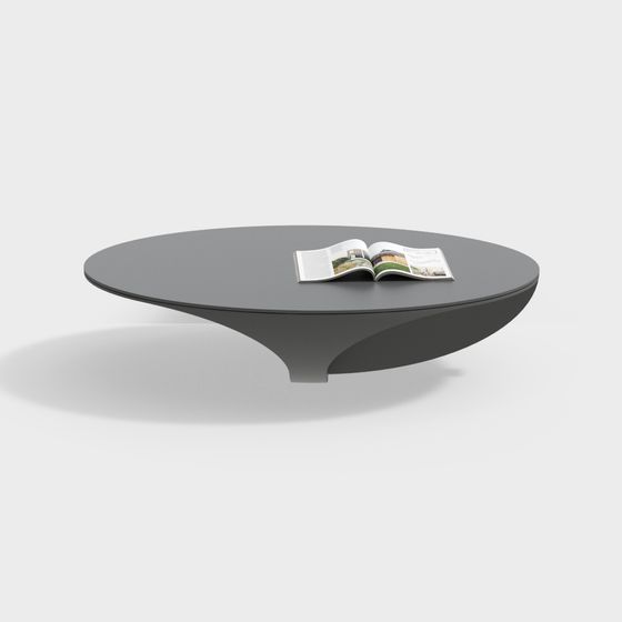 Unique Floating Round Table 3D model for Modern Interiors