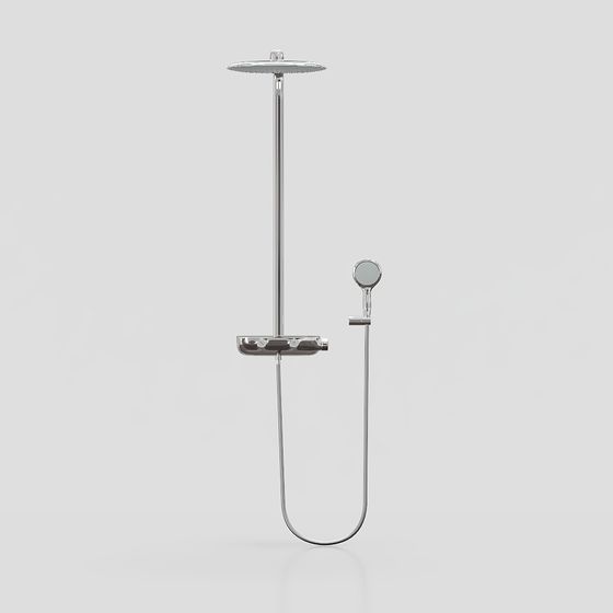 Minimalist Shower System 3D model