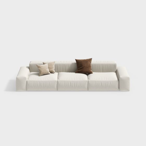 Urban Comfort Sofa 3D model for Modern Spaces