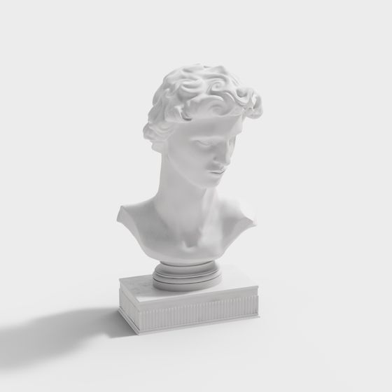 David Head 3D Model - Classical Meets Modern
