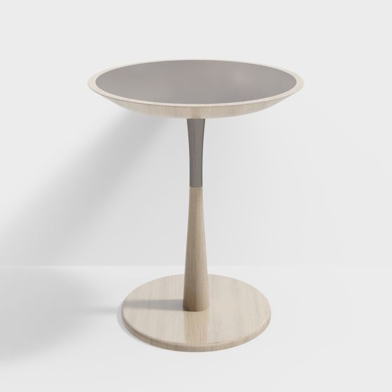 Stylish Low-Poly Round Table 3D model