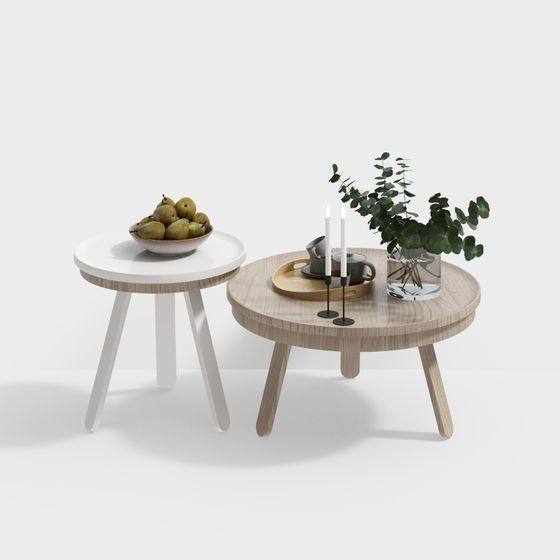 Cozy Corner Tables 3D model