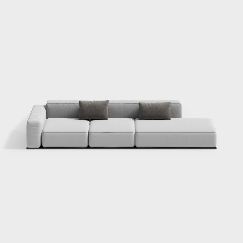 Modern living room multi-person sofa