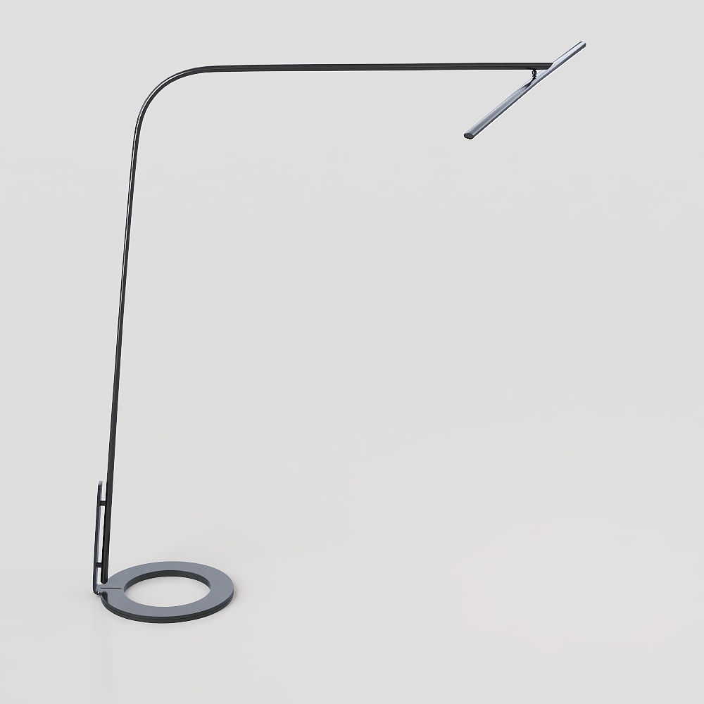 Modern Low-Poly 3D Lamp Model – Metallic Finish