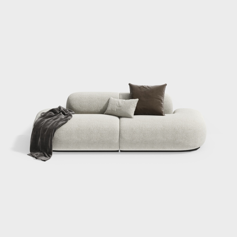 Canapé multiplaces beige moderne