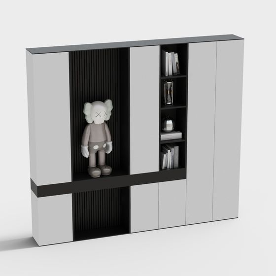 Urban Bookshelf 3D model