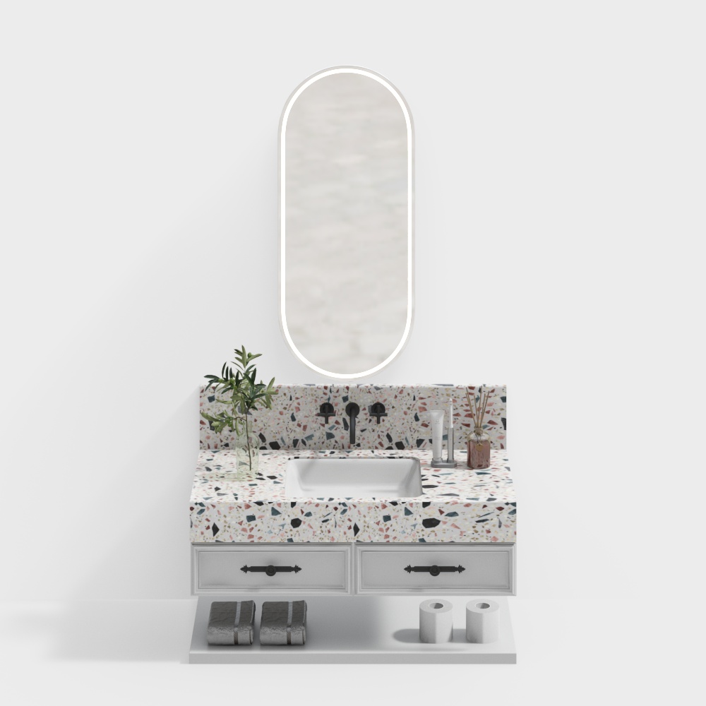 French bathroom Cabinet