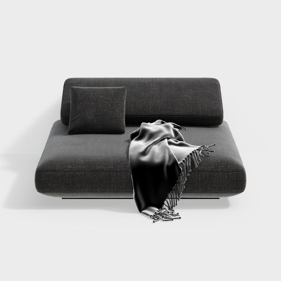 Stylish Low-Poly Sofa 3D model