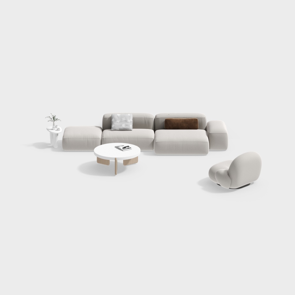 현대식 소파 조합