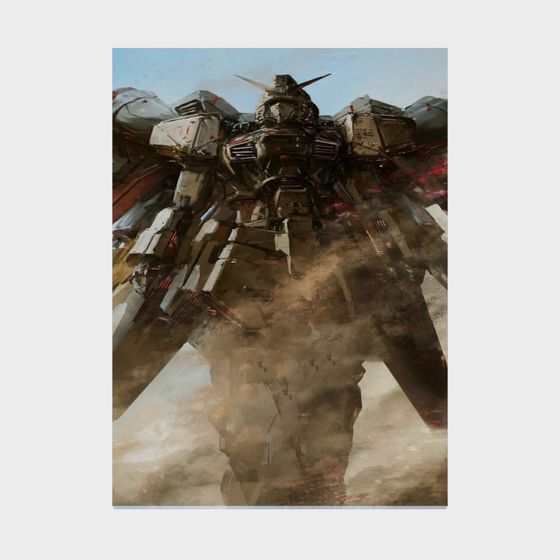 Battle Mech 3D model in Post-Apocalyptic Setting