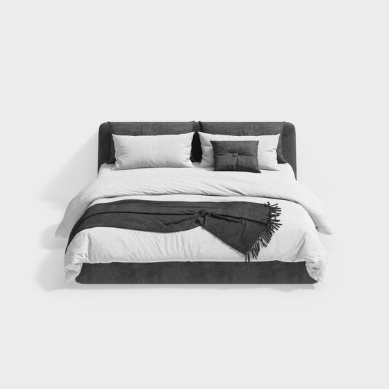 เตียงคู่ในห้องนอนสมัยใหม่