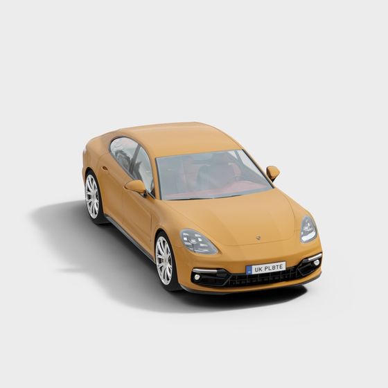 Low Poly Porsche Panamera 3D model