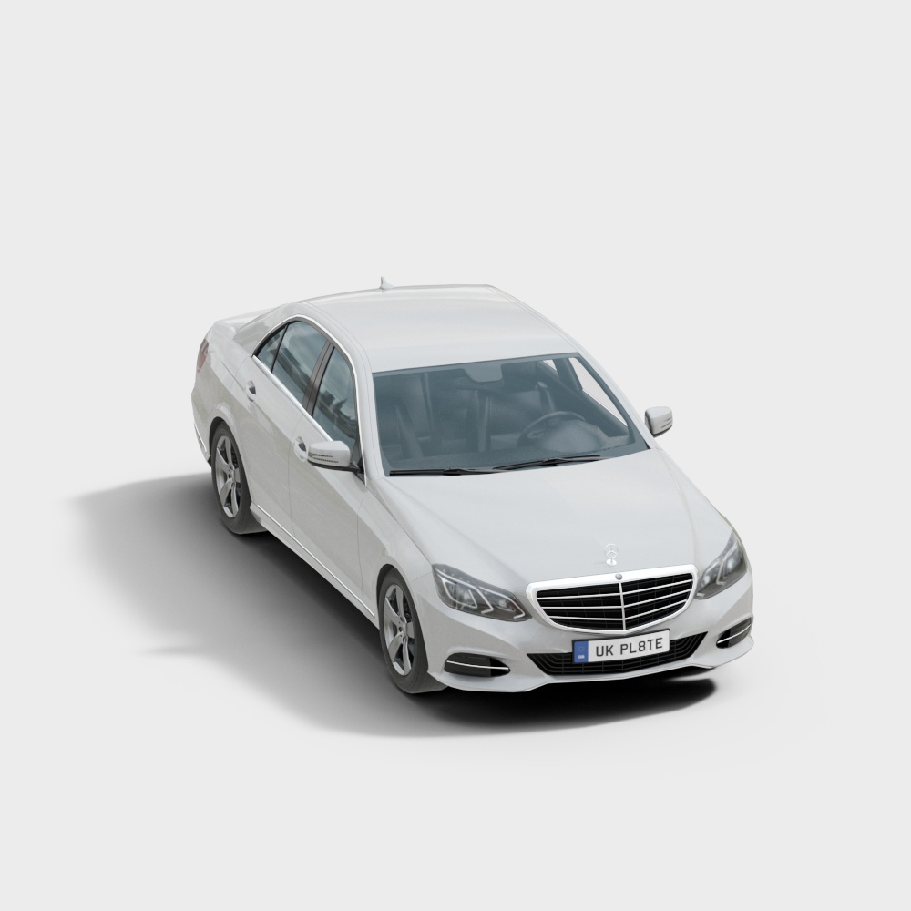 Elegant Low-Polygon Luxury Car 3D Model